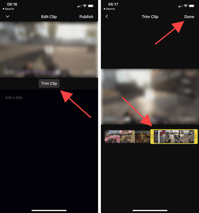 How to Clip On Twitch – Android and iOS image 3 - 06-Trim-Clip-Mobile