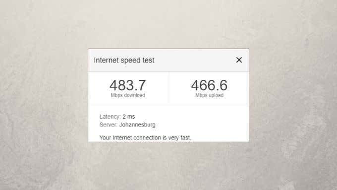 Run an Internet Speed Test image - 6-1