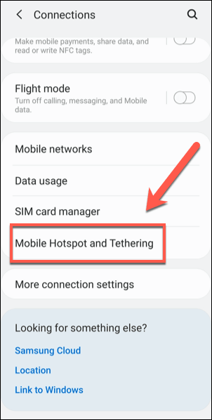 Creating a Mobile Hotspot Using a Smartphone or Tablet image - Android-Hotspot-Menu