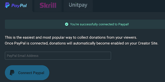 how to set up streamlabs donations