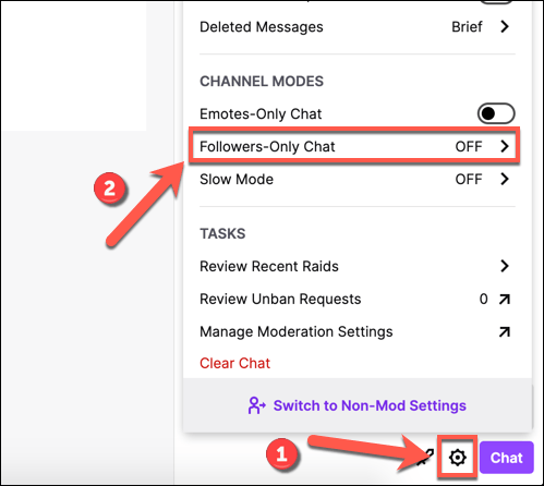 Configuring Your Twitch Raid Settings image - Twitch-Set-Follower-Only-Chat