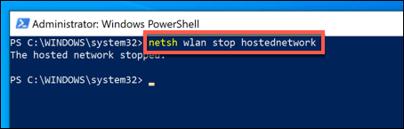 Creating an Ad-Hoc Wireless Network image 5 - Windows-PowerShell-Netsh-Stop-Adhoc