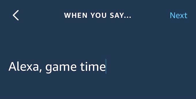 How to Create an Alexa Routine image 2 - alexa_game_time