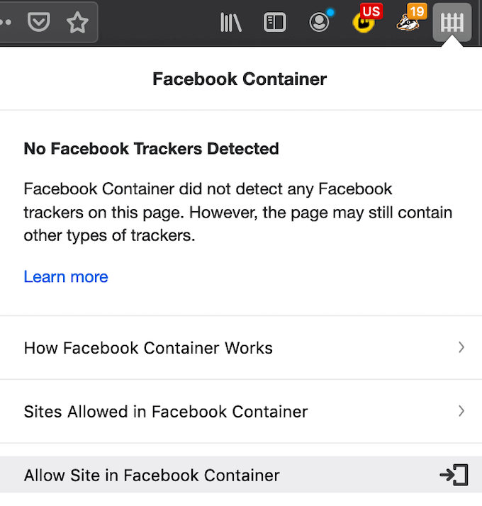 Best Firefox Add-ons for Privacy &amp; Security image 3 - facebook-container