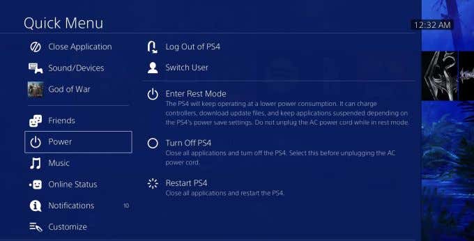 Use Your Controller to Turn Off Your PS4 image 3 - quickmenu
