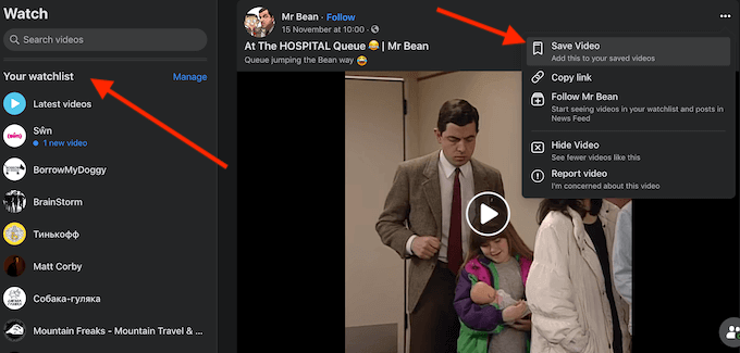 How to Search for Content on Facebook Watch image 4 - your-watchlist