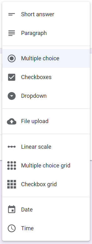 Which Has Better Features? image - 08google-forms-question-types