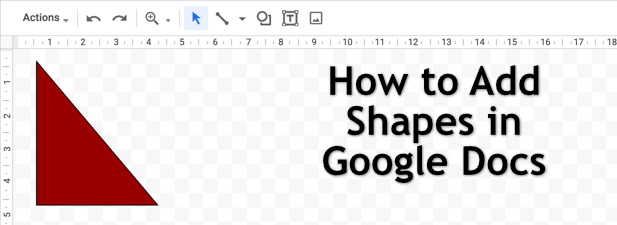 how to put shapes on google docs