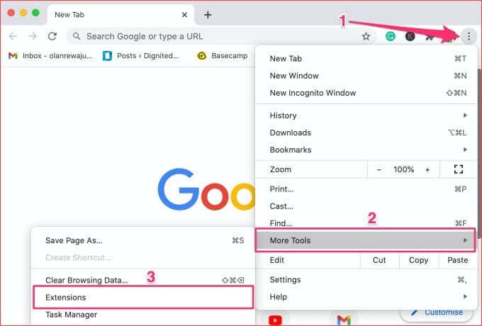 Remove Chrome Extensions image - 10-chrome-extensions-menu