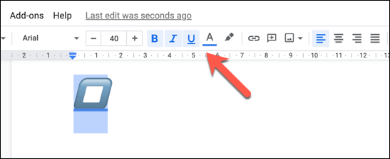 how to put shapes over text in google docs