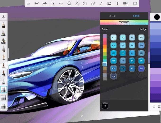 sketchbook pro 6 screen