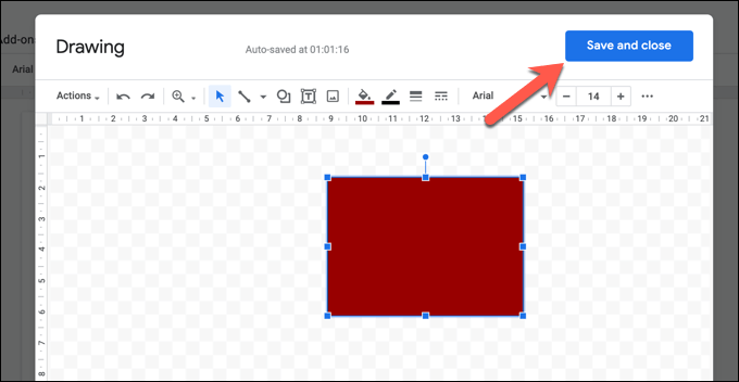 how do you add shapes in google docs