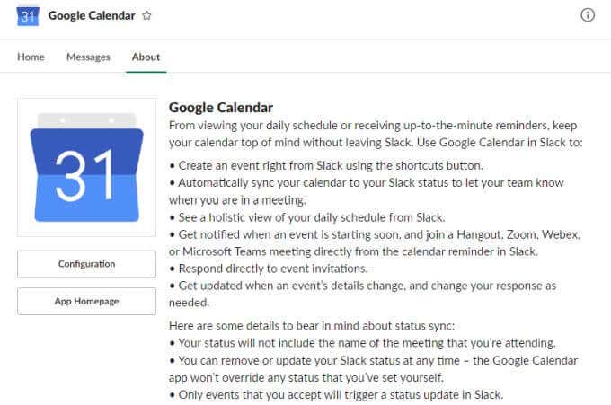 Slack Calendar Integration Configuration image - 7-calendar-configuration