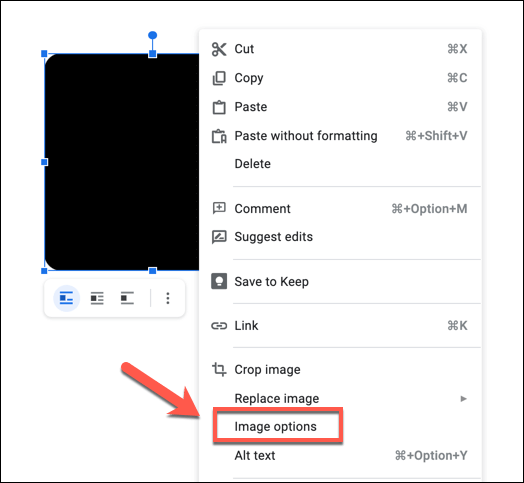 picture shapes in google docs