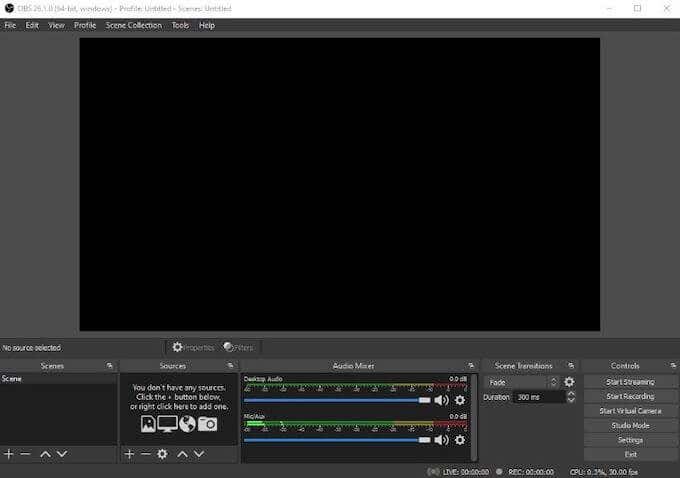 Performance image - OBS