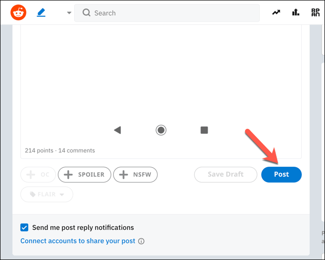 how to post video on reddit computer