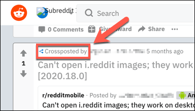 How to Crosspost on Reddit in a Web Browser image 6 - Reddit-Posted-Crosspost