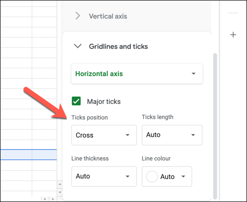 Customizing a Scatter Plot image 7 - Sheets-Horizontal-Gridline-Options