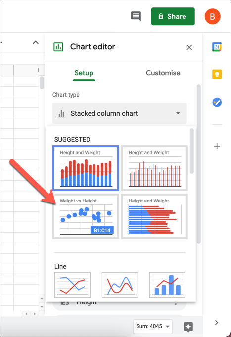 How to Make a Scatter Plot in Google Sheets - 40