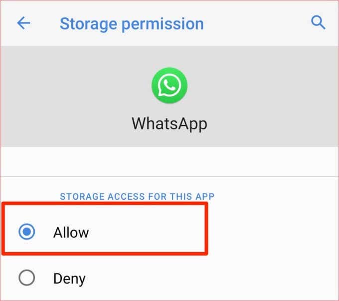 Check WhatsApp Permissions image 5 - 08-whatsapp-storage-permission