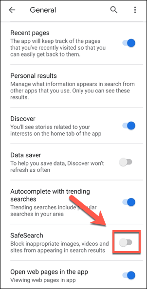 How To Turn Google Safesearch Off