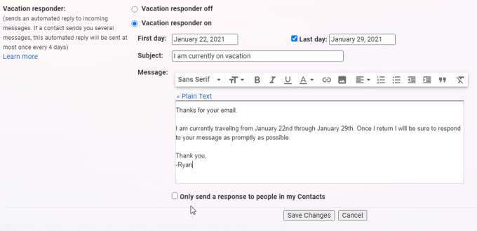 How to Set Up Out of Office in Gmail - 98