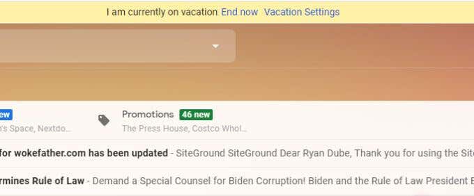 How to Turn Off Out of Office in Gmail image - 5-vacation-message