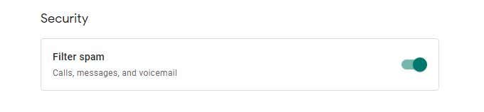 Google Voice Voicemail Settings image 5 - 9-security-voicemail