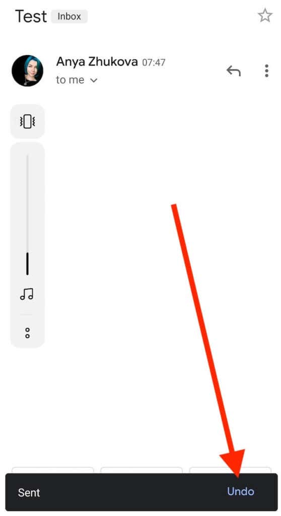 How to Unsend an Email in Gmail image 4 - test-email_mobile-app