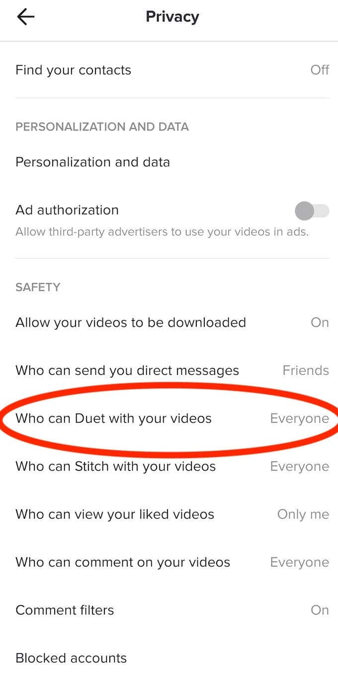 How to Enable &amp; Disable the Duet Function on TikTok image 4 - tiktok_enable-duet