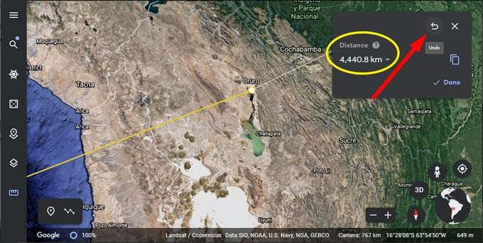 How to Measure Distances with Google Earth image 5 - 06DistanceAndUndo