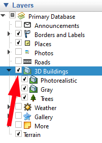 How to Measure Elevation in Google Earth image 3 - 12_3DBuildingsLayer