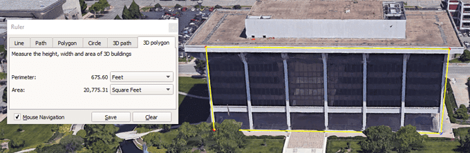 How to Measure Elevation in Google Earth image 6 - 15_3dPolygonArea