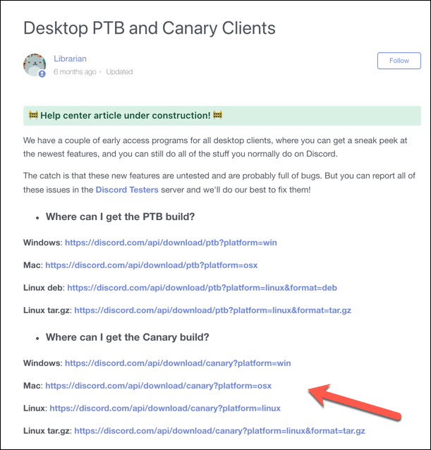 download canary discord