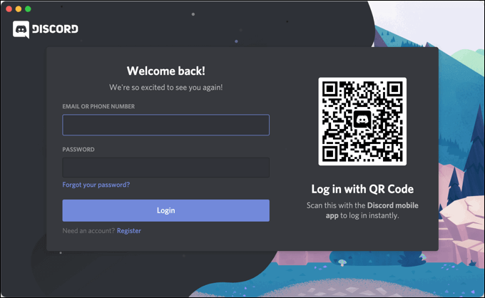 screenshot of discord login page - 7-Discord-Canary-Mac-Sign-In