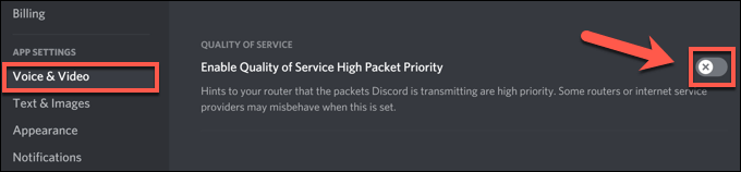 Change Discord Server Region, Audio Subsystem and Quality of Service (QoS) Settings image 4 - 9-Discord-App-Disable-QOS