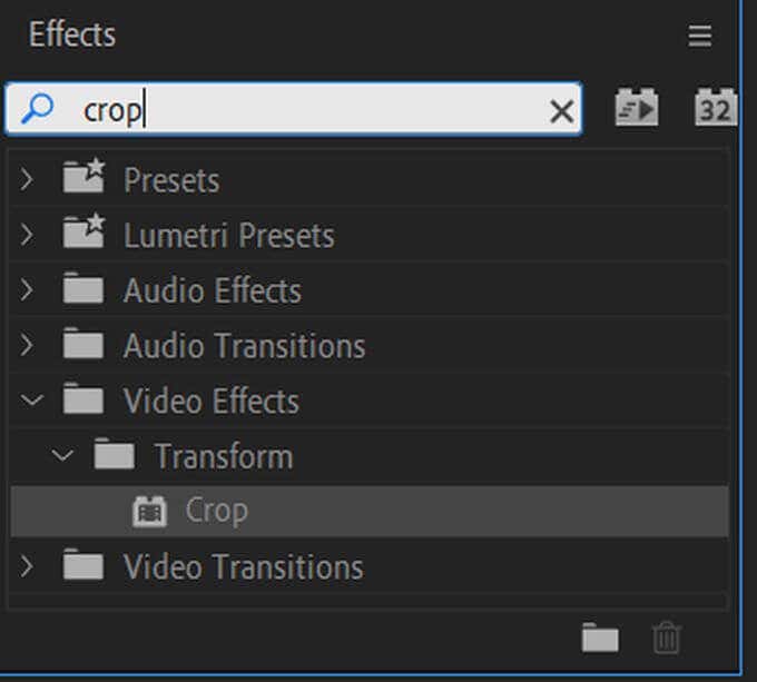 How to Crop Videos in Premiere Pro image - cropeffect