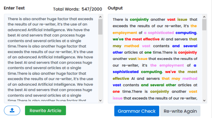 free paraphrasing tool for all languages