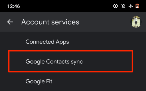 how to sync all contacts to google