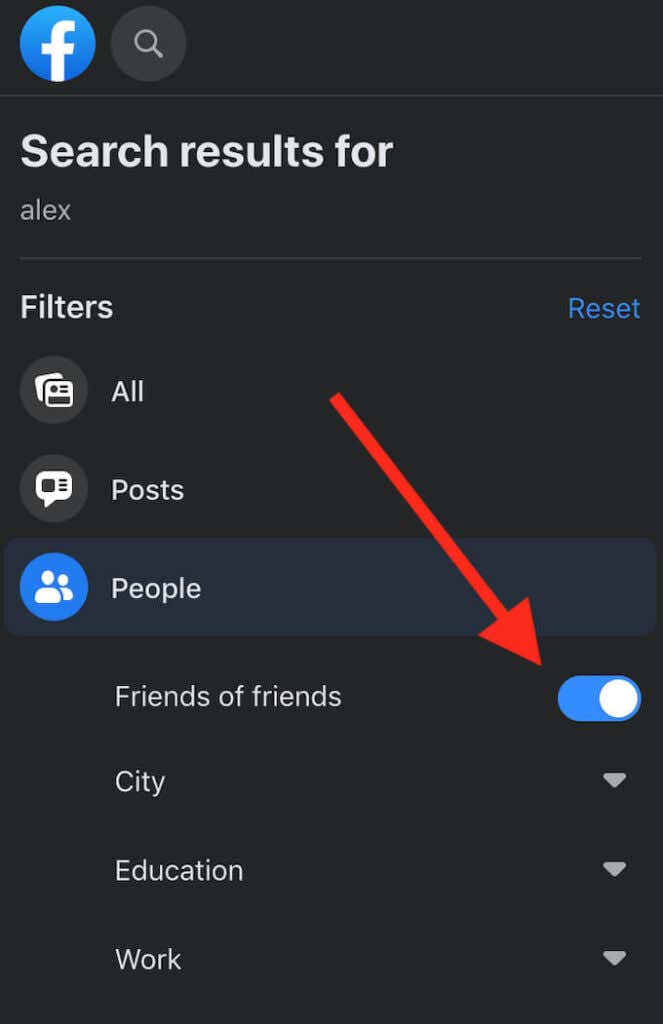 How to Search Facebook Friends by Location  Job  or School - 13