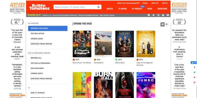 The 6 Best Websites to Check Out New Movie Releases - 85