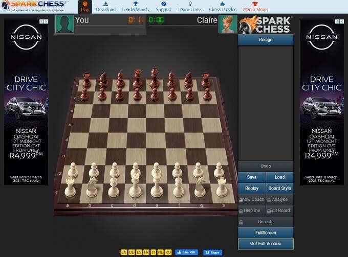 chess online 2 player vs real