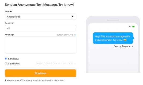 How To Send An Anonymous SMS Text Message That Can t Be Traced