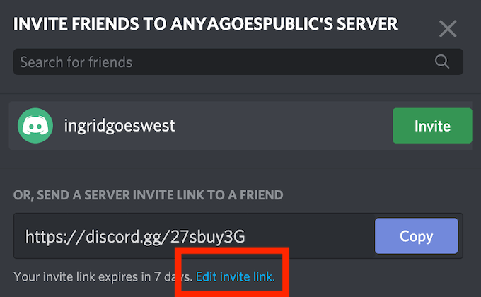 How to Send and Customize Invites on Discord - 16