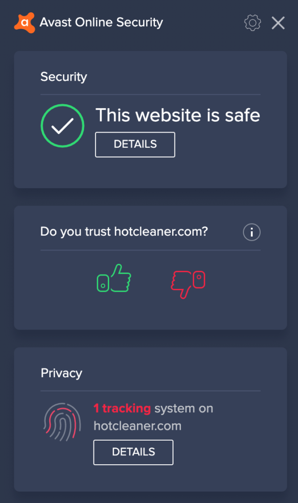 avast online security this site is safe