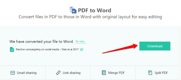 convert pdf to word with formatting free