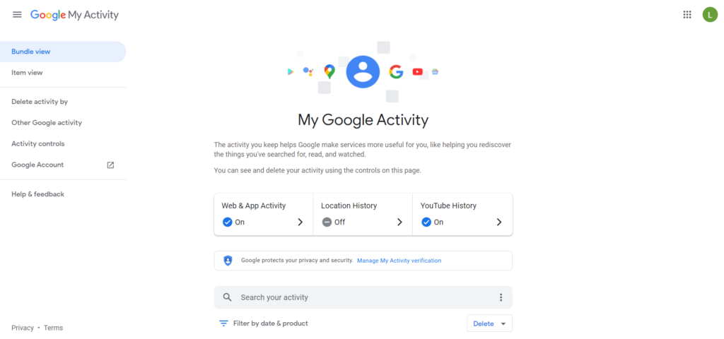 How to View Your Lost Google Chrome History image 2 - 15-Activity-Dashboard