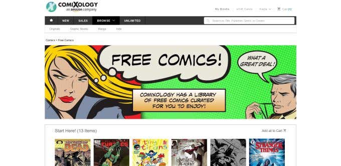 best site to read graphic novels free