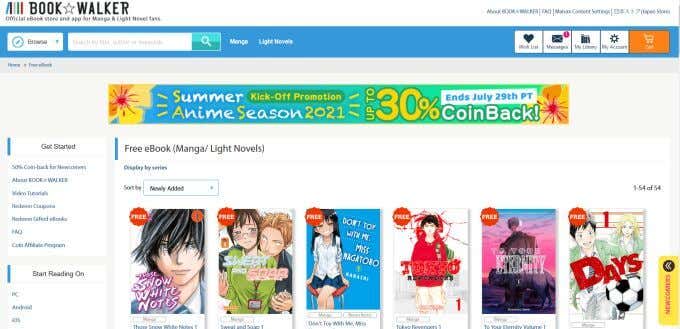 good places to read manga online