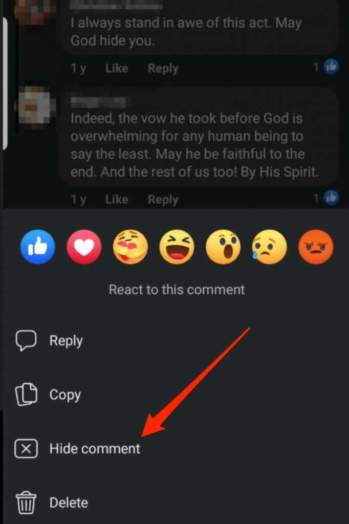 How to Hide a Comment on Facebook and What Happens If You Do - 62